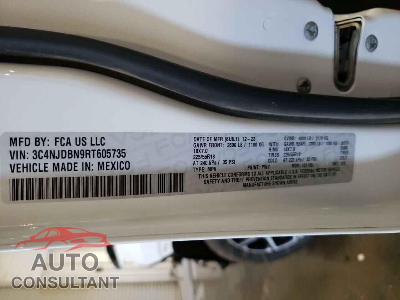 JEEP COMPASS 2024 - 3C4NJDBN9RT605735