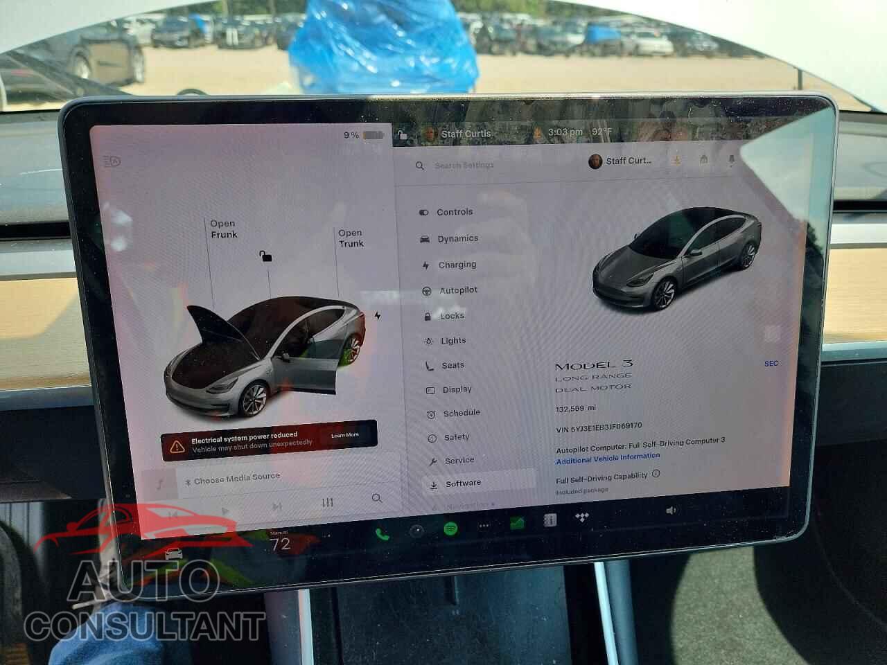 TESLA MODEL 3 2018 - 5YJ3E1EB3JF069170
