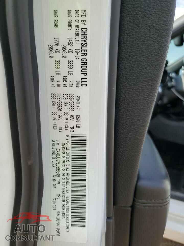 DODGE DURANGO 2014 - 1C4RDJDG7EC599249