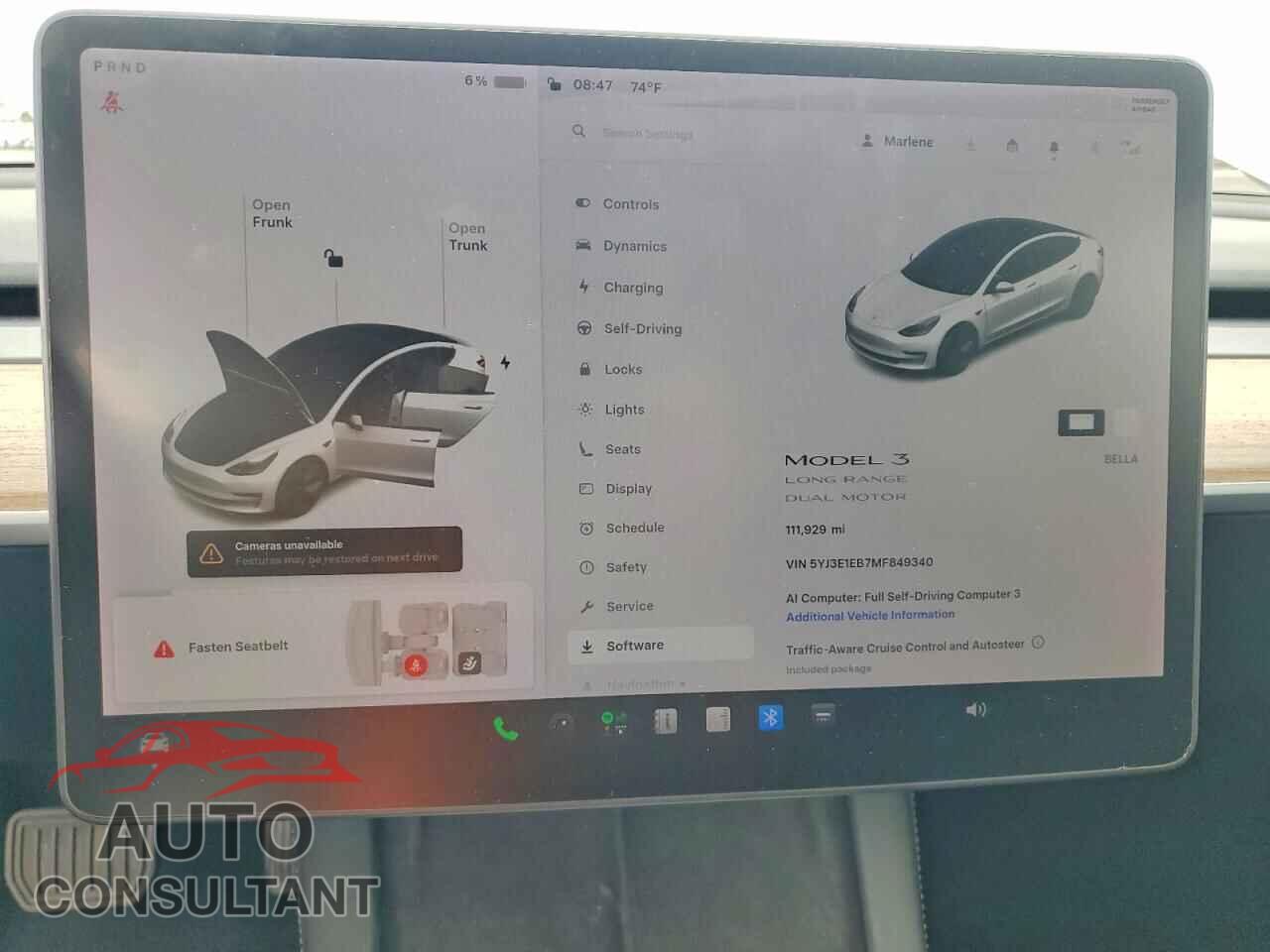 TESLA MODEL 3 2021 - 5YJ3E1EB7MF849340
