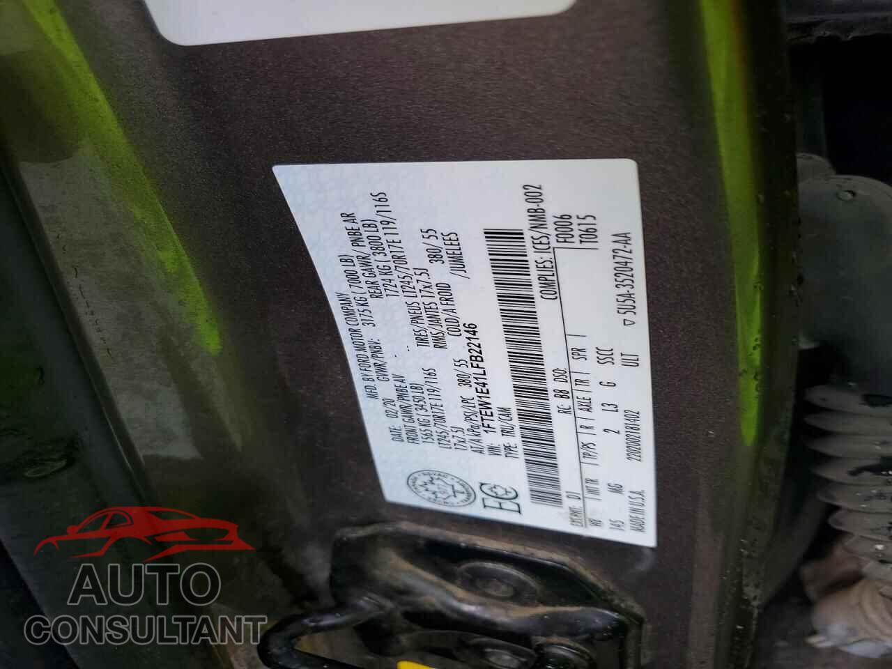 FORD F150 2020 - 1FTEW1E41LFB22146
