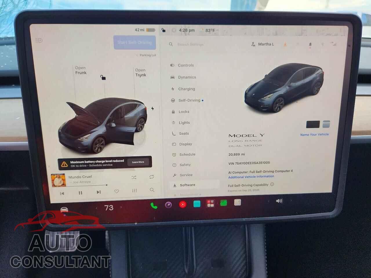 TESLA MODEL Y 2025 - 7SAYGDEE0SA351005