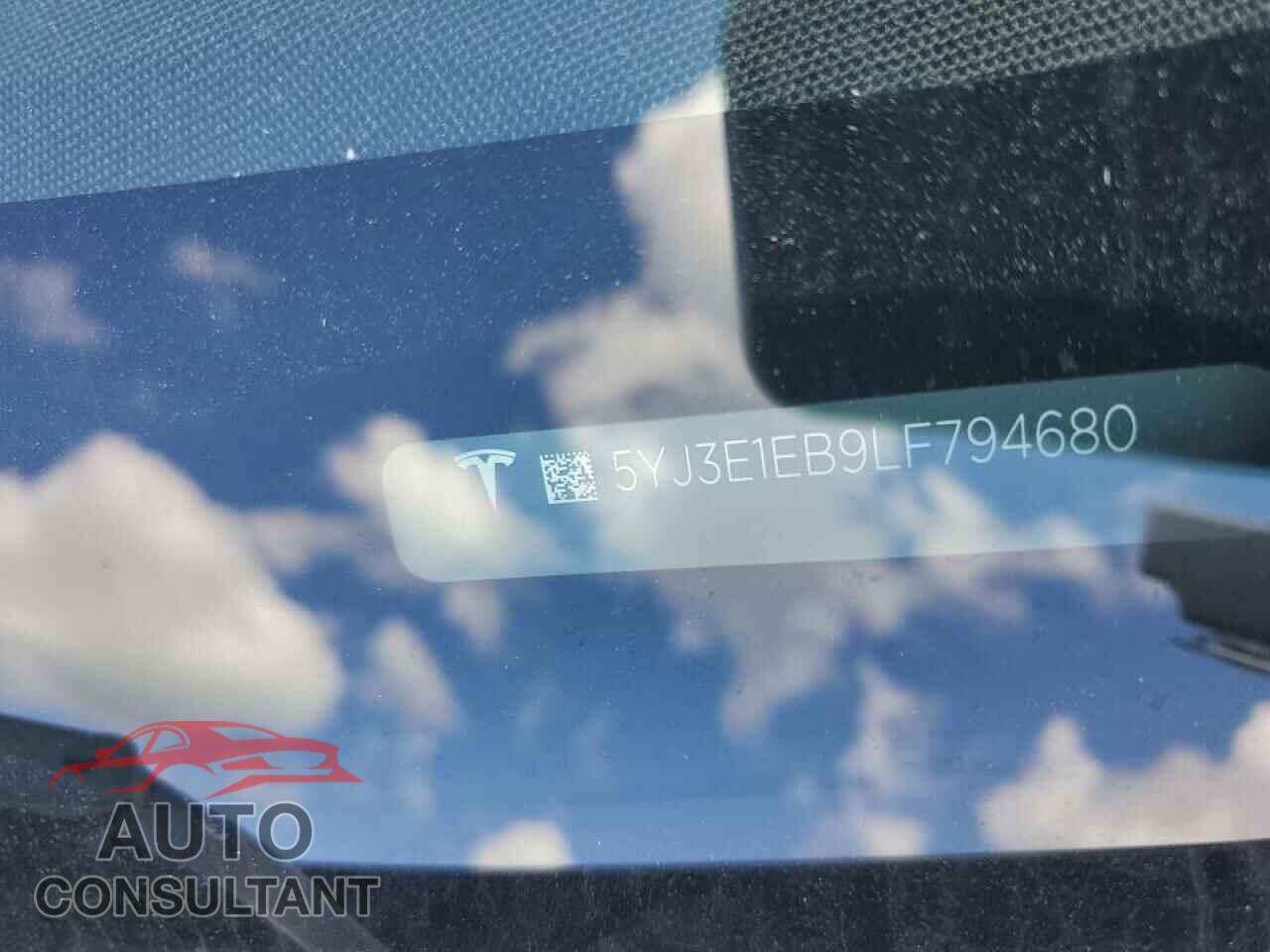 TESLA MODEL 3 2020 - 5YJ3E1EB9LF794680