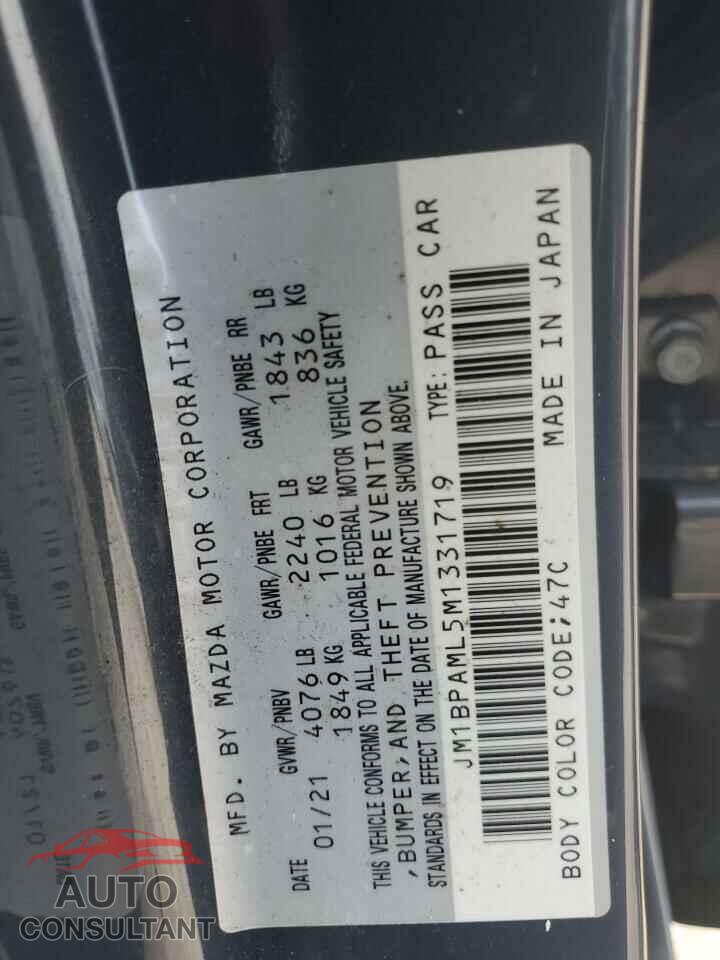 MAZDA 3 2021 - JM1BPAML5M1331719
