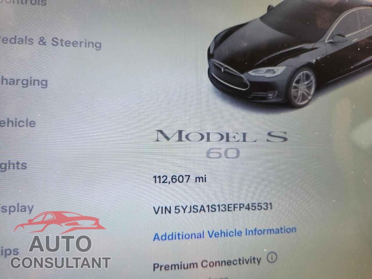 TESLA MODEL S 2014 - 5YJSA1S13EFP45531