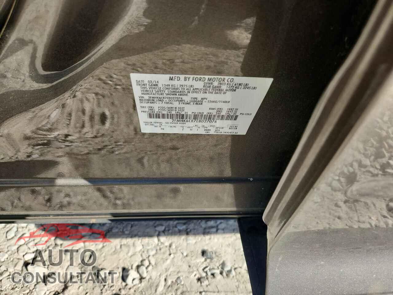 FORD FLEX 2014 - 2FMHK6C87EBD27076