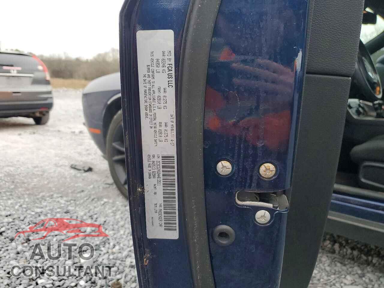 DODGE CHALLENGER 2017 - 2C3CDZAG2HH613511