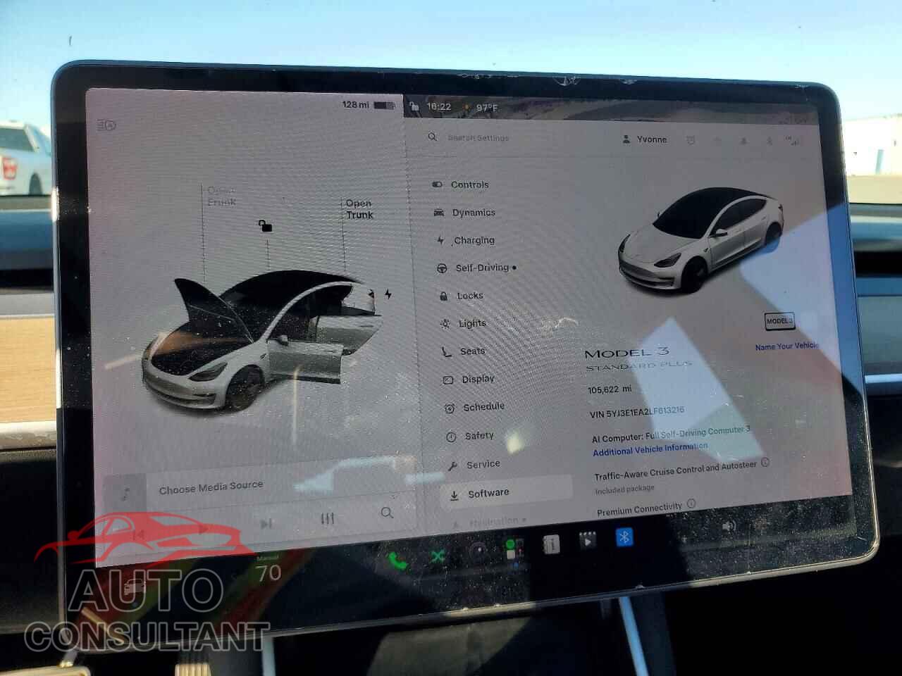 TESLA MODEL 3 2020 - 5YJ3E1EA2LF613216