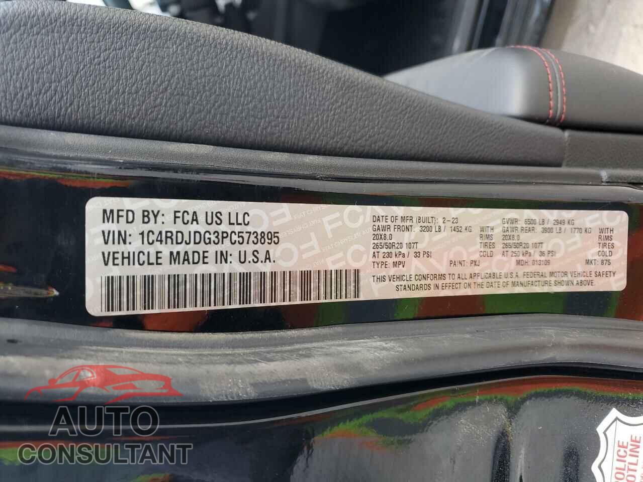 DODGE DURANGO 2023 - 1C4RDJDG3PC573895