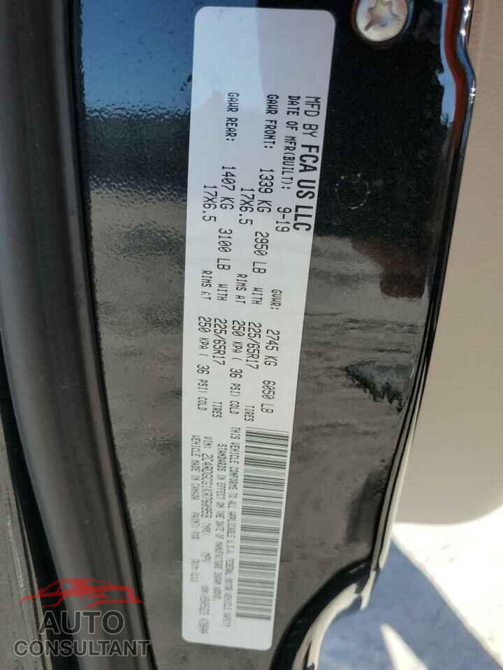 DODGE CARAVAN 2019 - 2C4RDGCG1KR760959