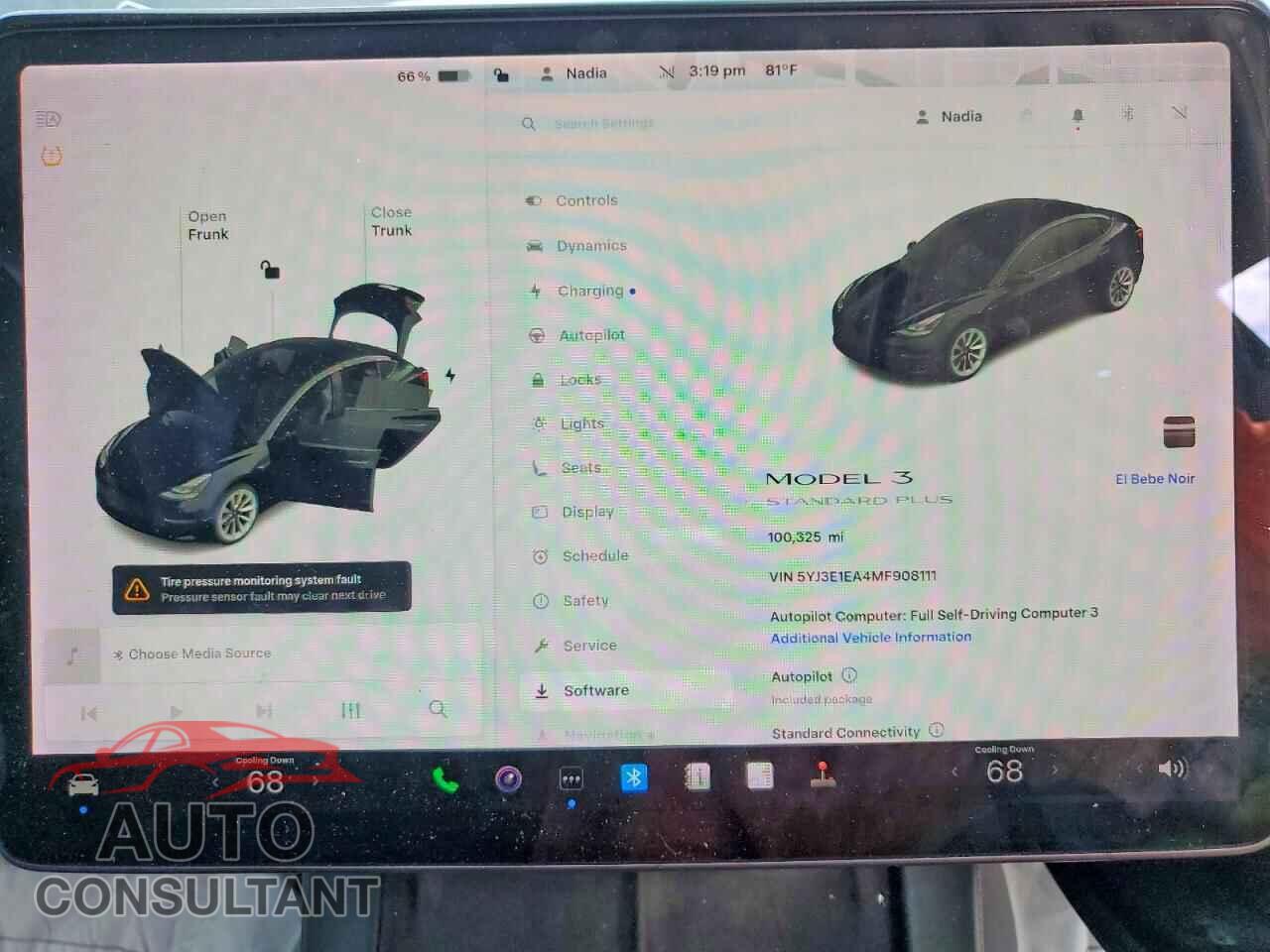 TESLA MODEL 3 2021 - 5YJ3E1EA4MF908111