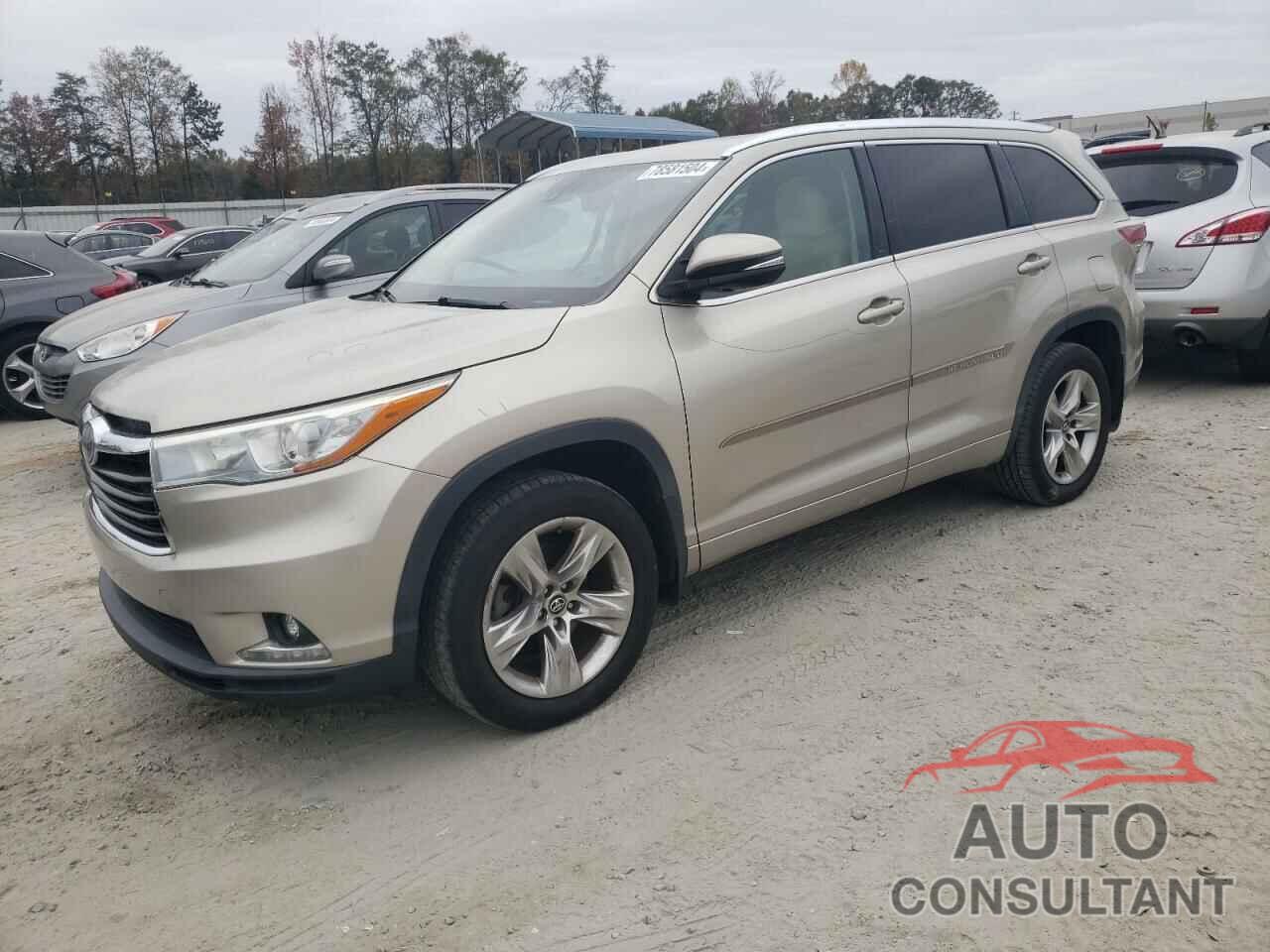TOYOTA HIGHLANDER 2016 - 5TDDKRFH5GS327336