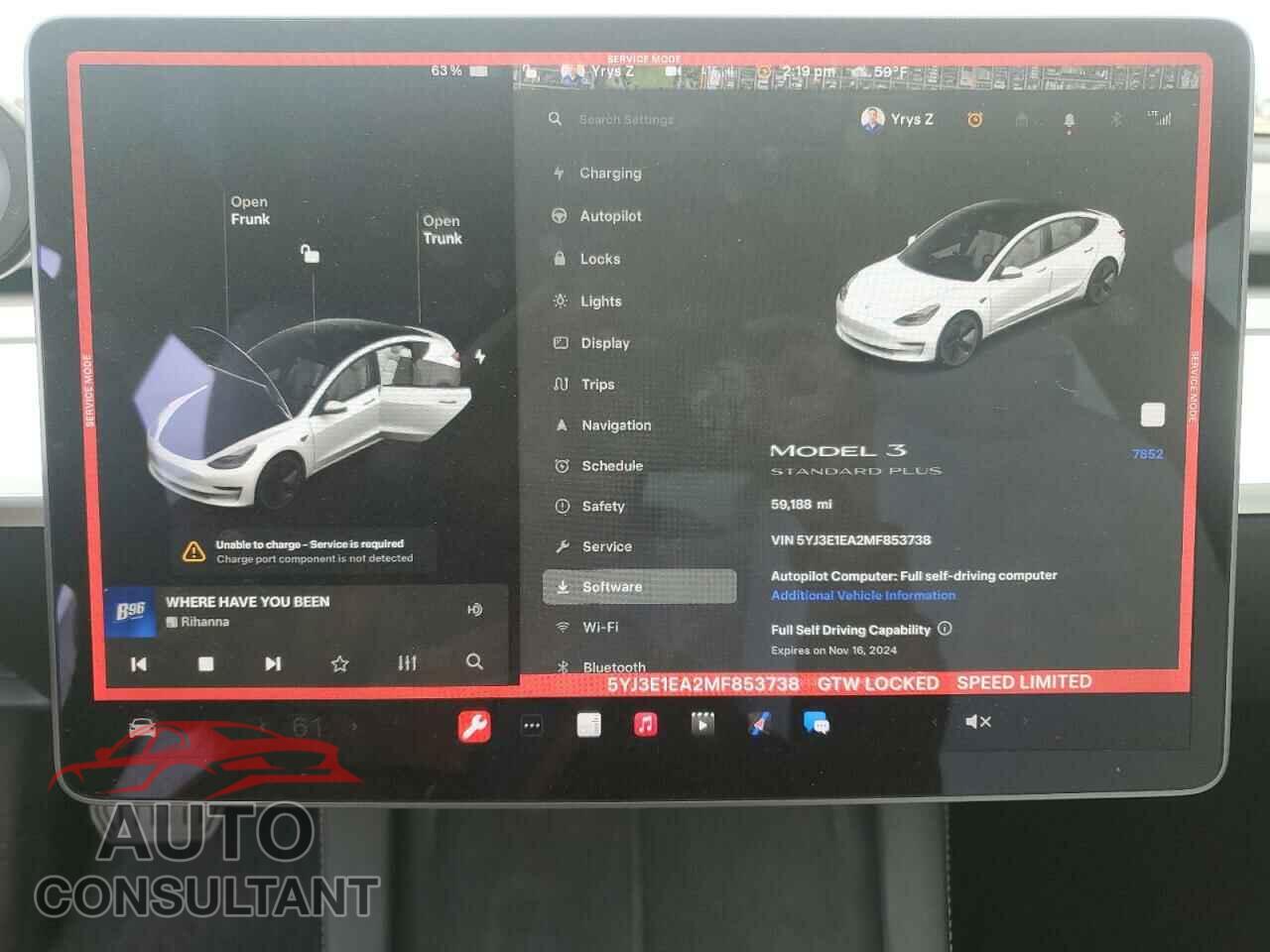 TESLA MODEL 3 2021 - 5YJ3E1EA2MF853738