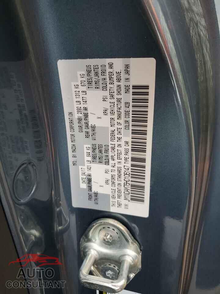 MAZDA MX5 2017 - JM1NDAM76H0106147