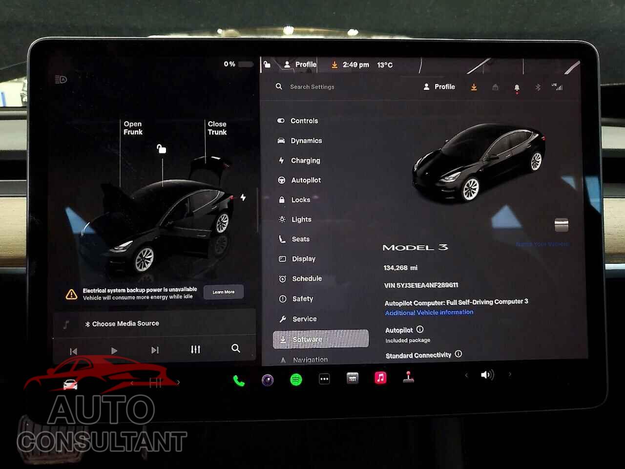 TESLA MODEL 3 2022 - 5YJ3E1EA4NF289611