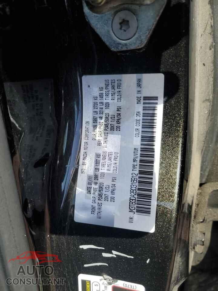 MAZDA CX-9 2011 - JM3TB3DA2B0316912