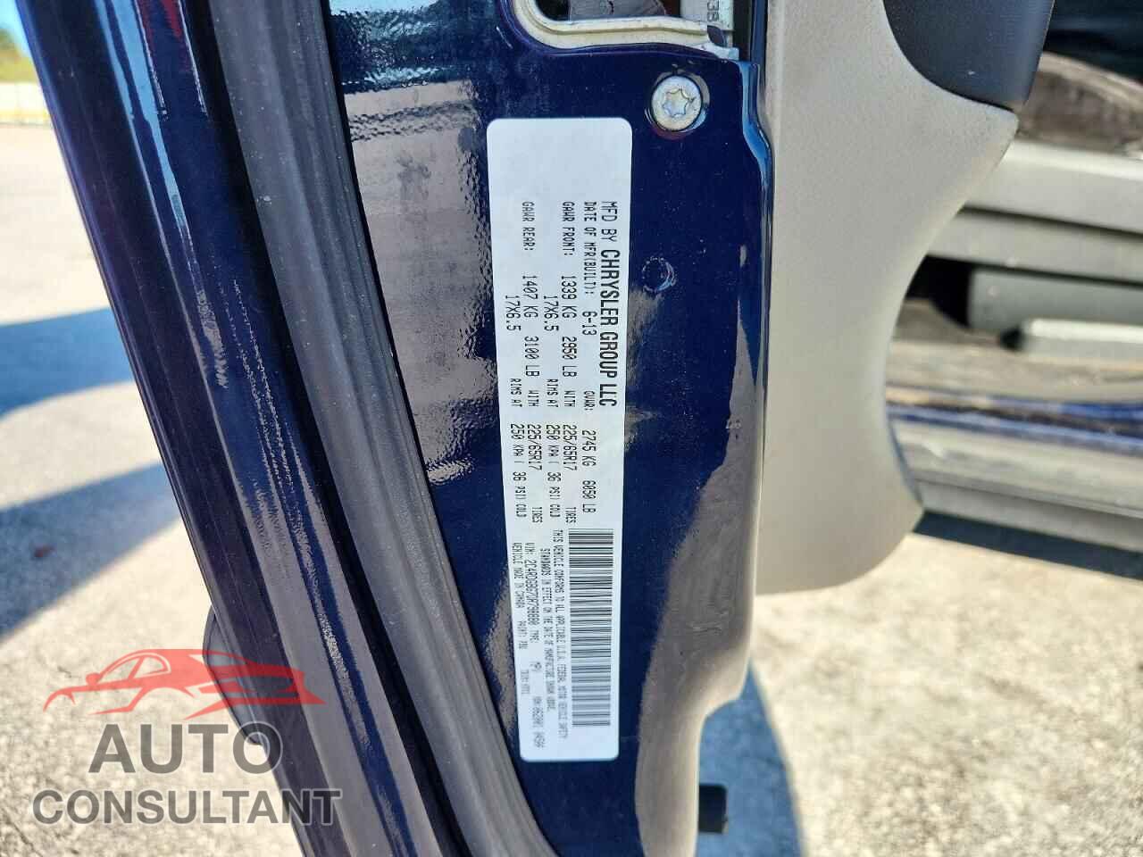 DODGE CARAVAN 2013 - 2C4RDGBG7DR798880