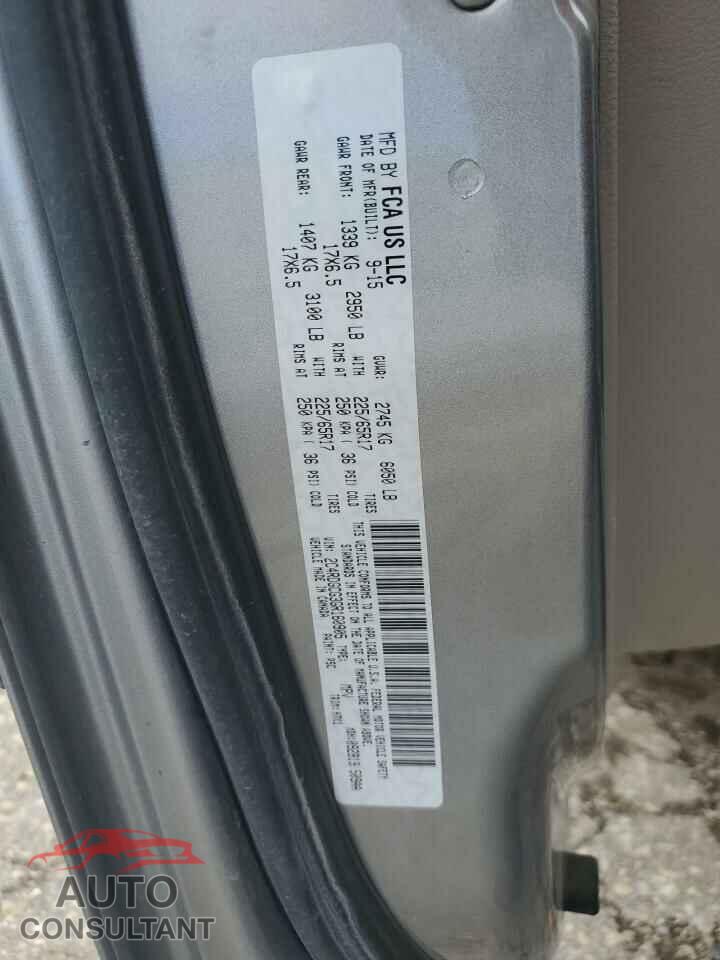 DODGE CARAVAN 2016 - 2C4RDGCG3GR160905