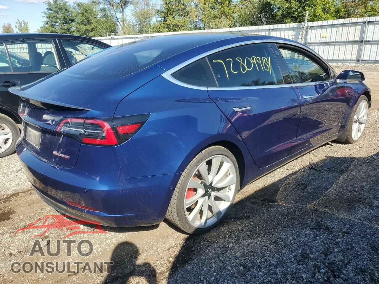 TESLA MODEL 3 2018 - 5YJ3E1EB6JF083905