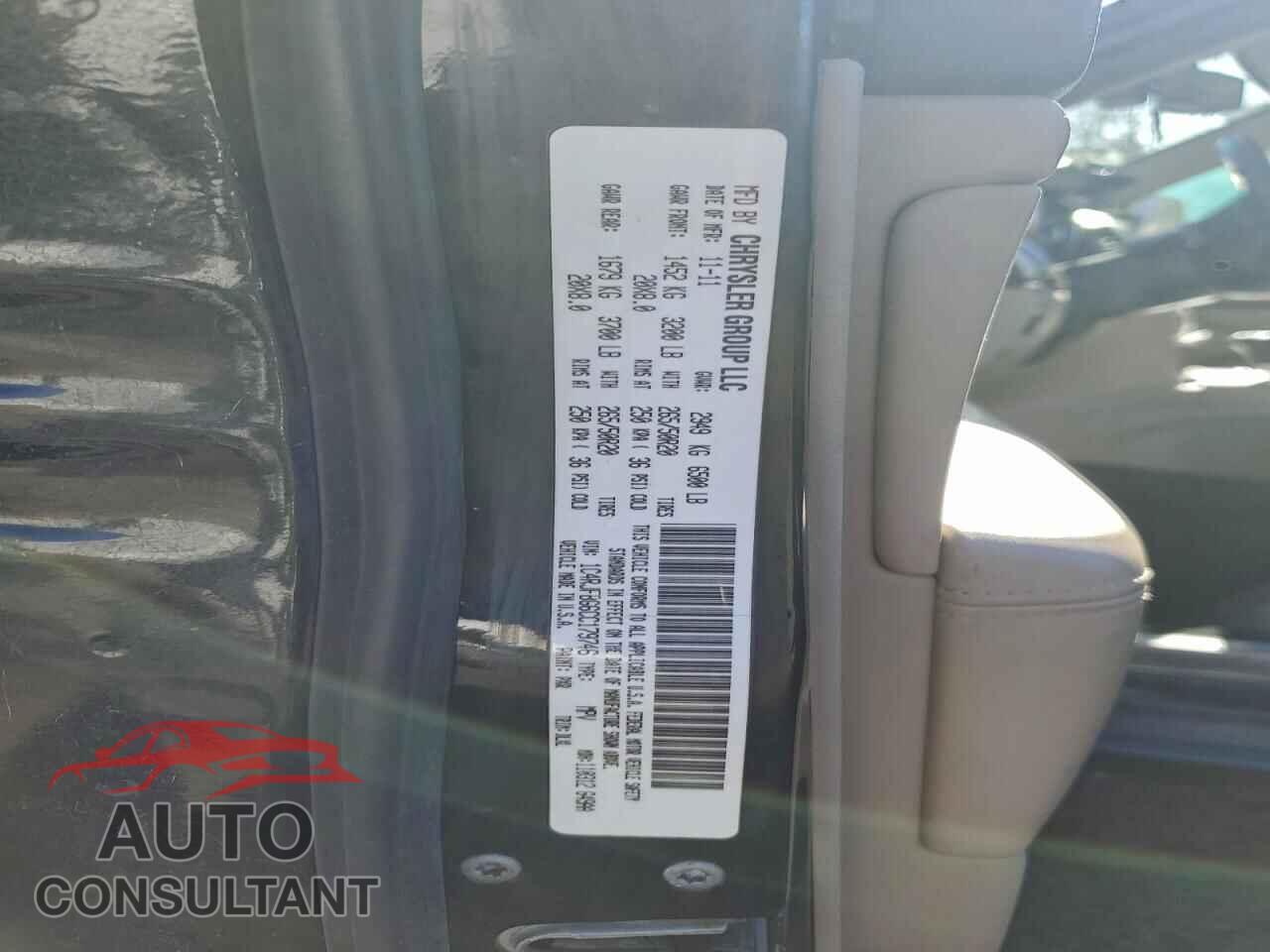 JEEP GRAND CHER 2012 - 1C4RJFBG6CC179746