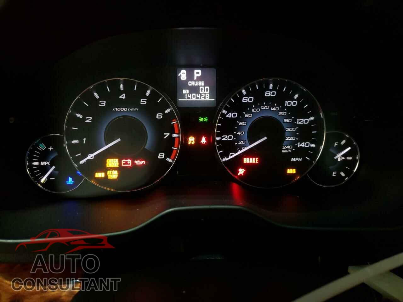 SUBARU OUTBACK 2012 - 4S4BRCKC2C3217099