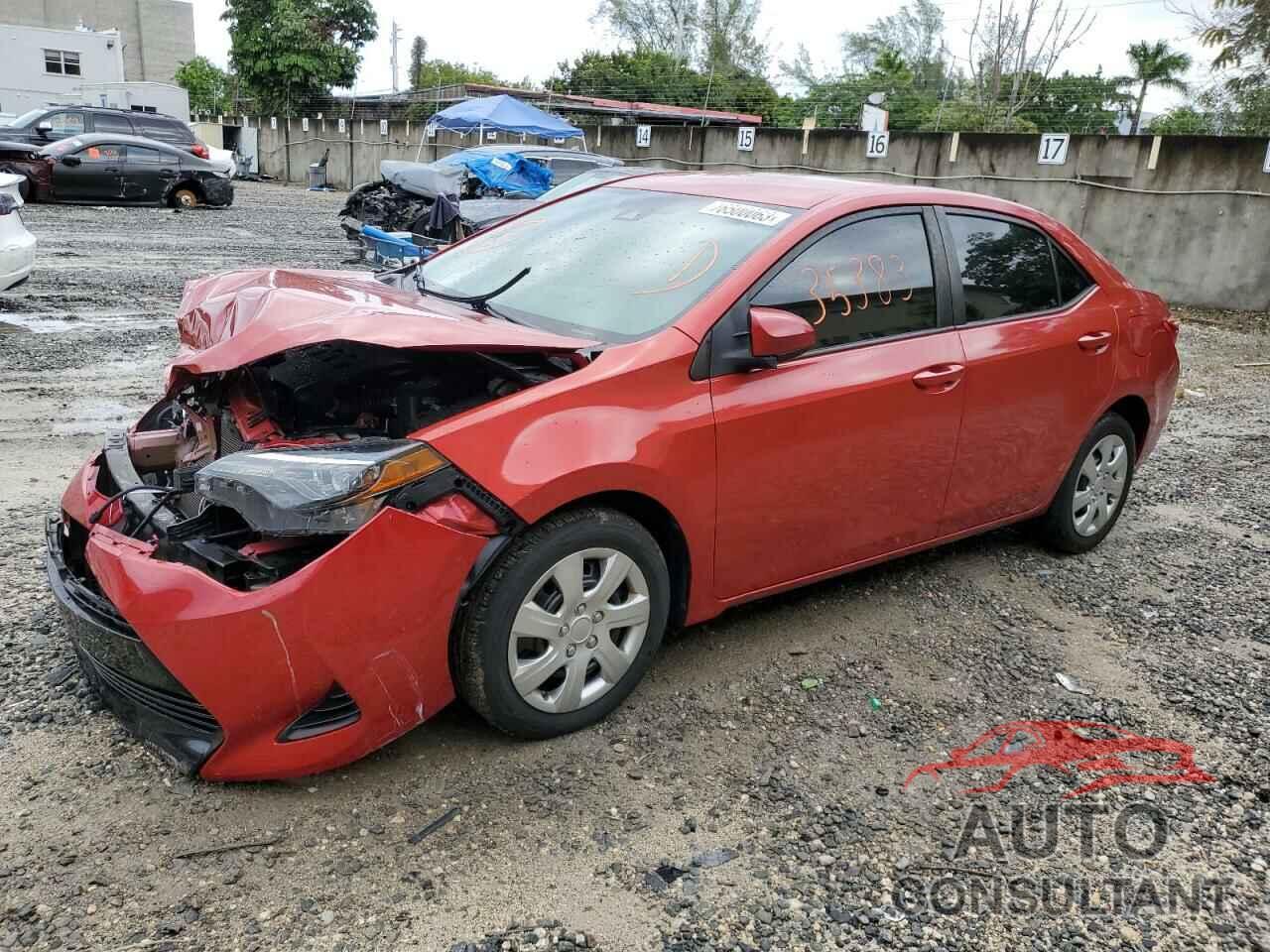 TOYOTA COROLLA 2019 - 5YFBURHE7KP926812