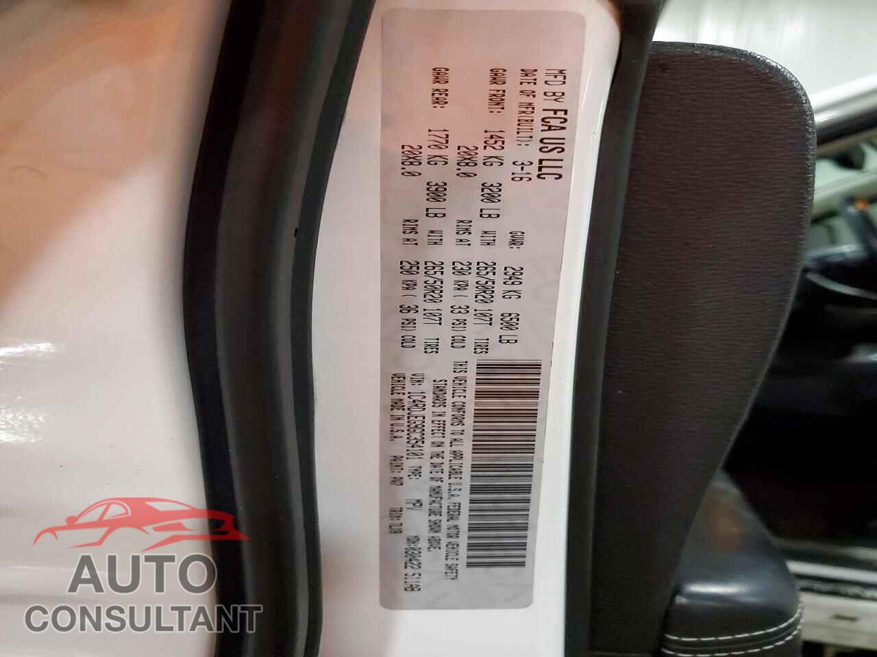 DODGE DURANGO 2016 - 1C4RDJEG9GC354101