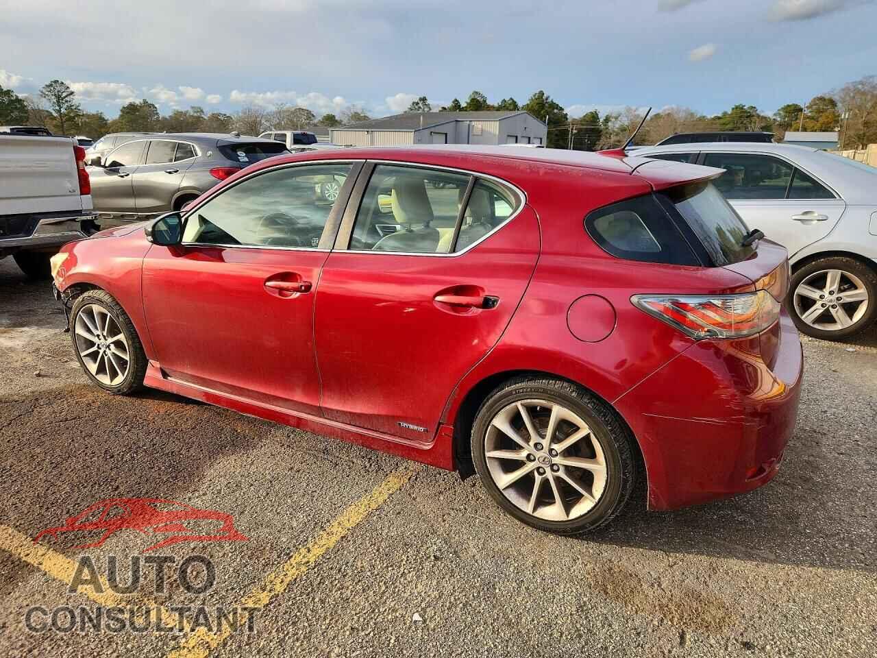 LEXUS CT 200 2012 - JTHKD5BH2C2058857