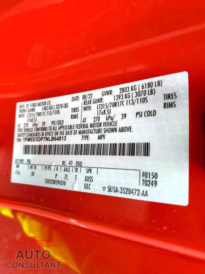 FORD BRONCO 2022 - 1FMEE5DP7NLB64813