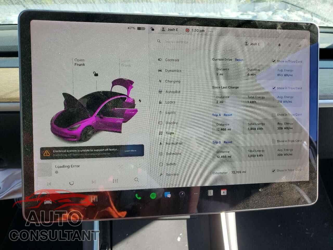TESLA MODEL 3 2019 - 5YJ3E1EB4KF384500