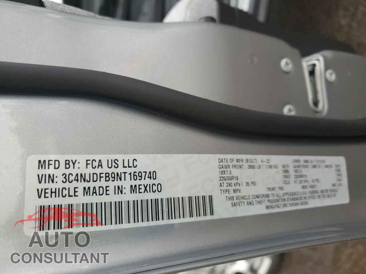 JEEP COMPASS 2022 - 3C4NJDFB9NT169740