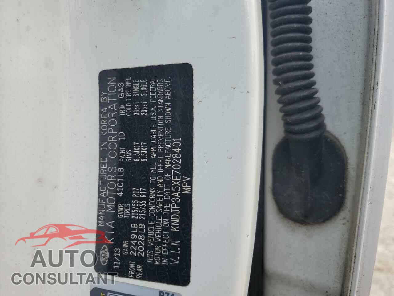 KIA SOUL 2014 - KNDJP3A5XE7028401