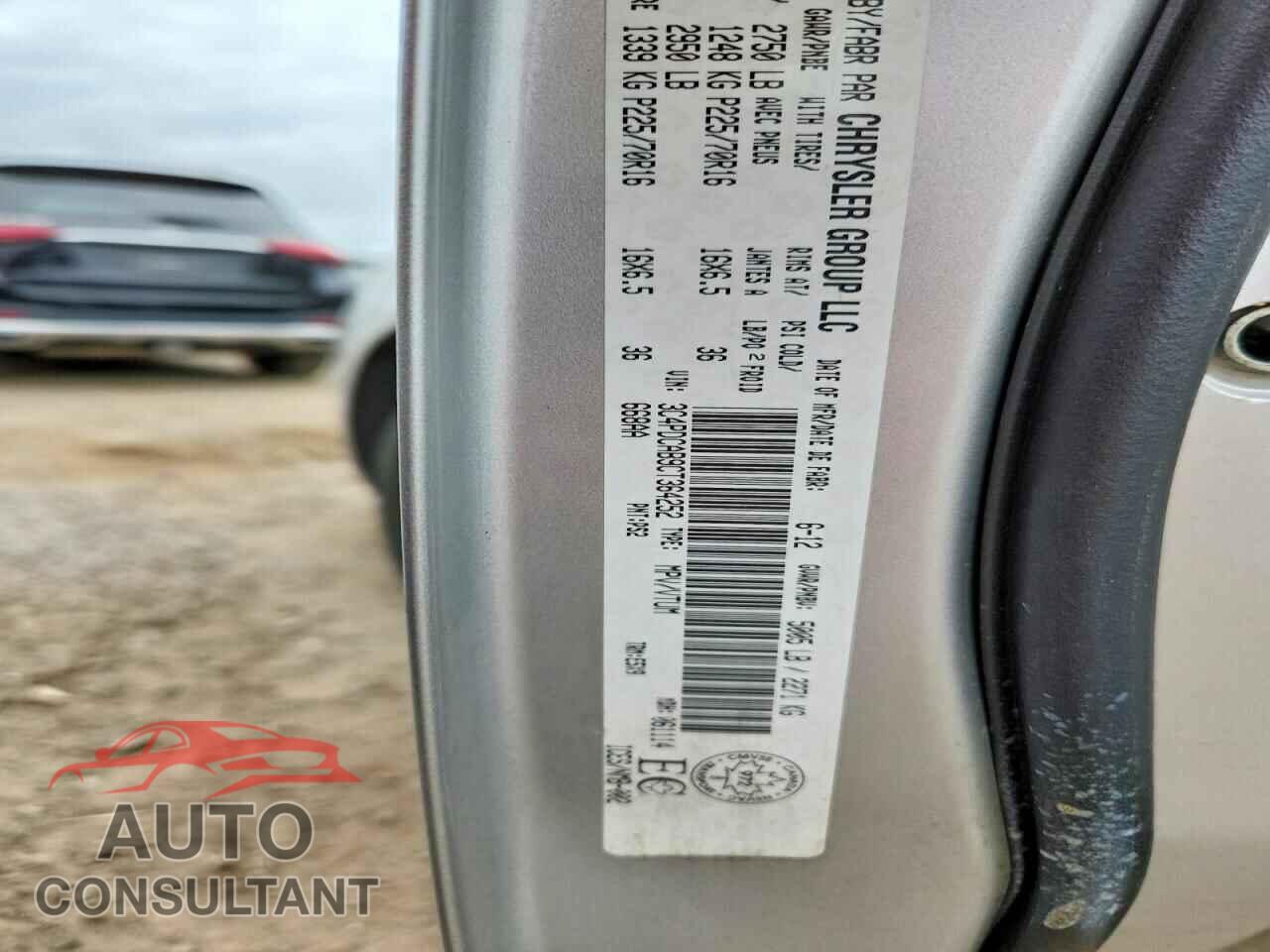 DODGE JOURNEY 2012 - 3C4PDCAB9CT364252