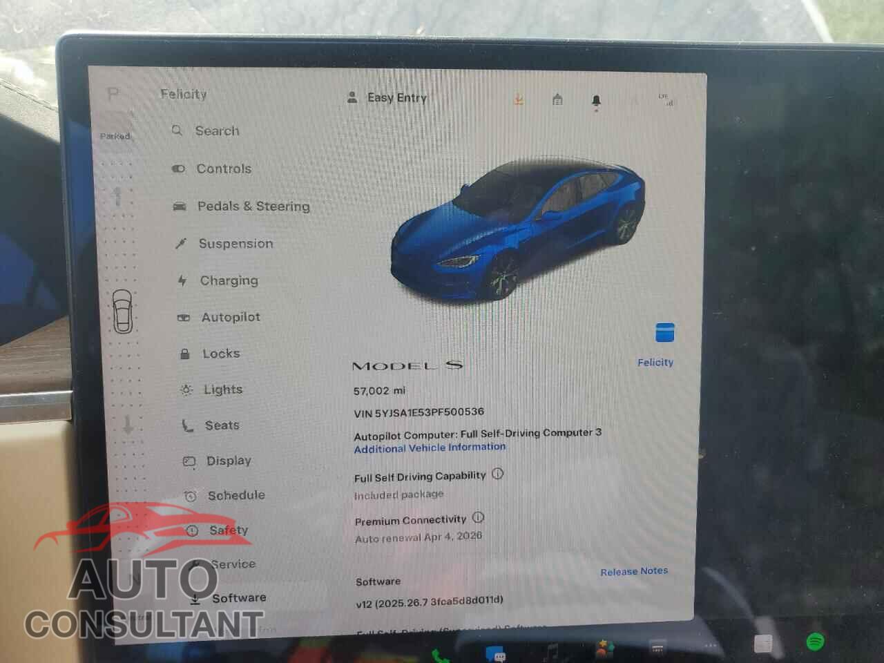 TESLA MODEL S 2023 - 5YJSA1E53PF500536