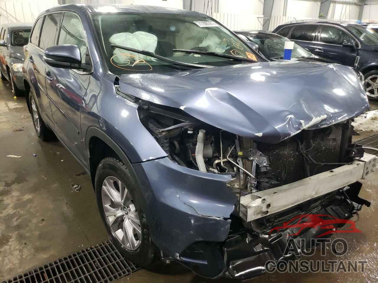 TOYOTA HIGHLANDER 2016 - 5TDBKRFH1GS314915