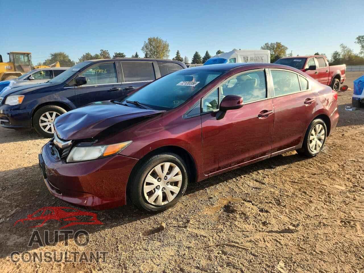 HONDA CIVIC 2012 - 19XFB2F56CE062730