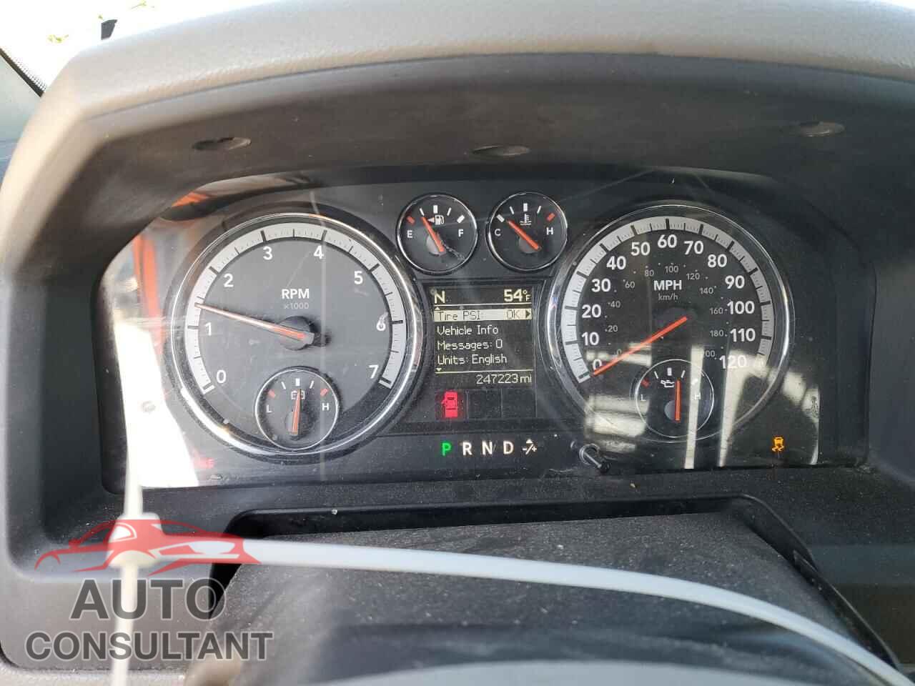 DODGE RAM 1500 2012 - 1C6RD7GP3CS136565