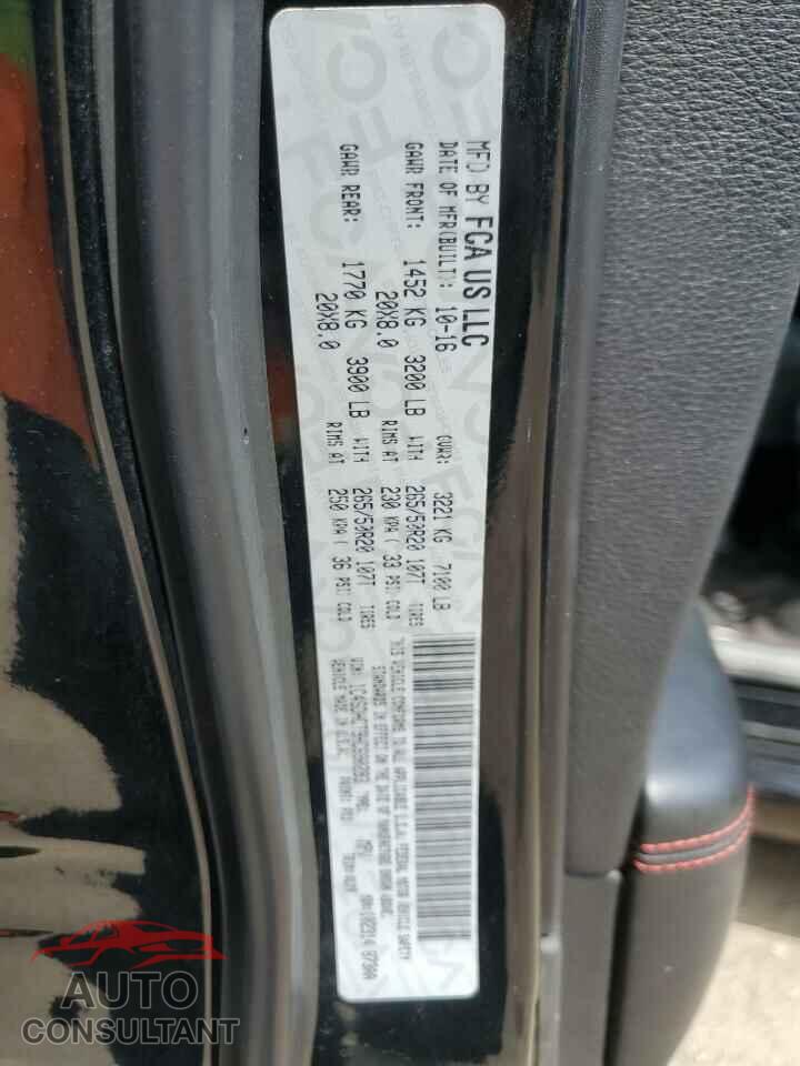 DODGE DURANGO 2017 - 1C4SDHCT9HC690293