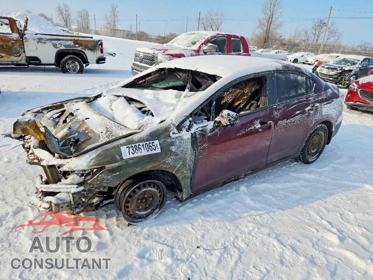 HONDA CIVIC 2013 - 2HGFB2E51DH033466