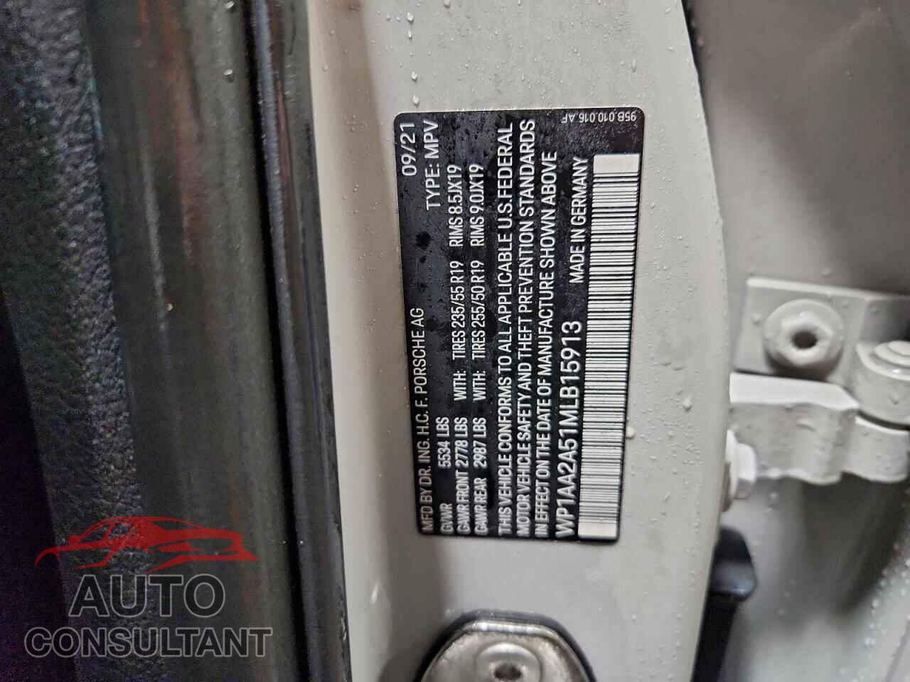 PORSCHE MACAN 2021 - WP1AA2A51MLB15913