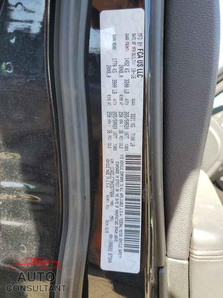DODGE DURANGO 2017 - 1C4SDJCT9HC677664
