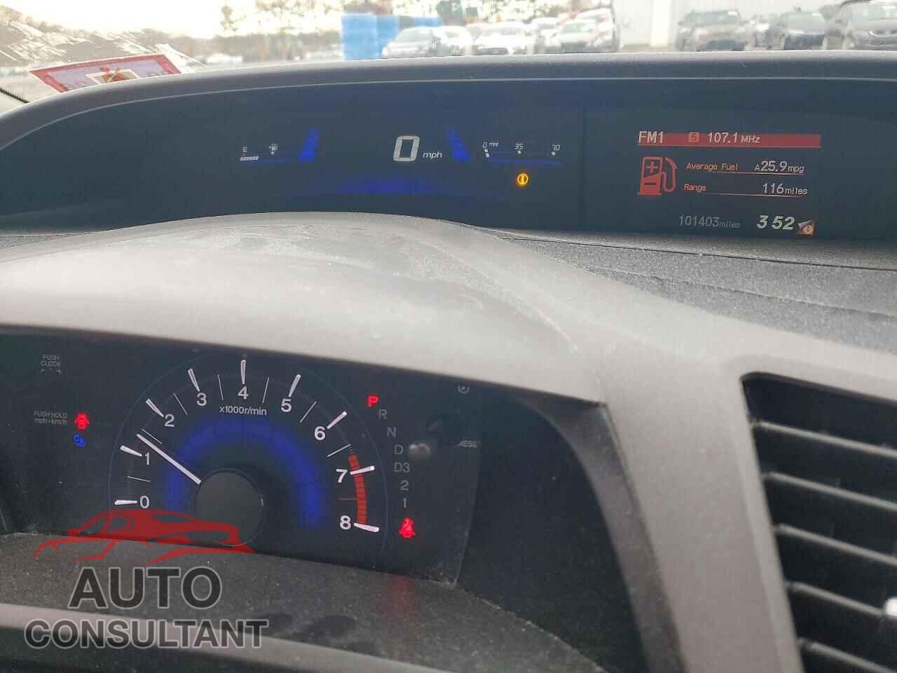 HONDA CIVIC 2012 - 19XFB2F59CE390529
