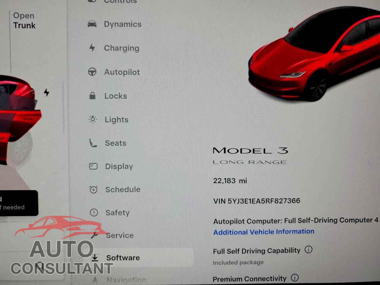 TESLA MODEL 3 2024 - 5YJ3E1EA5RF827366