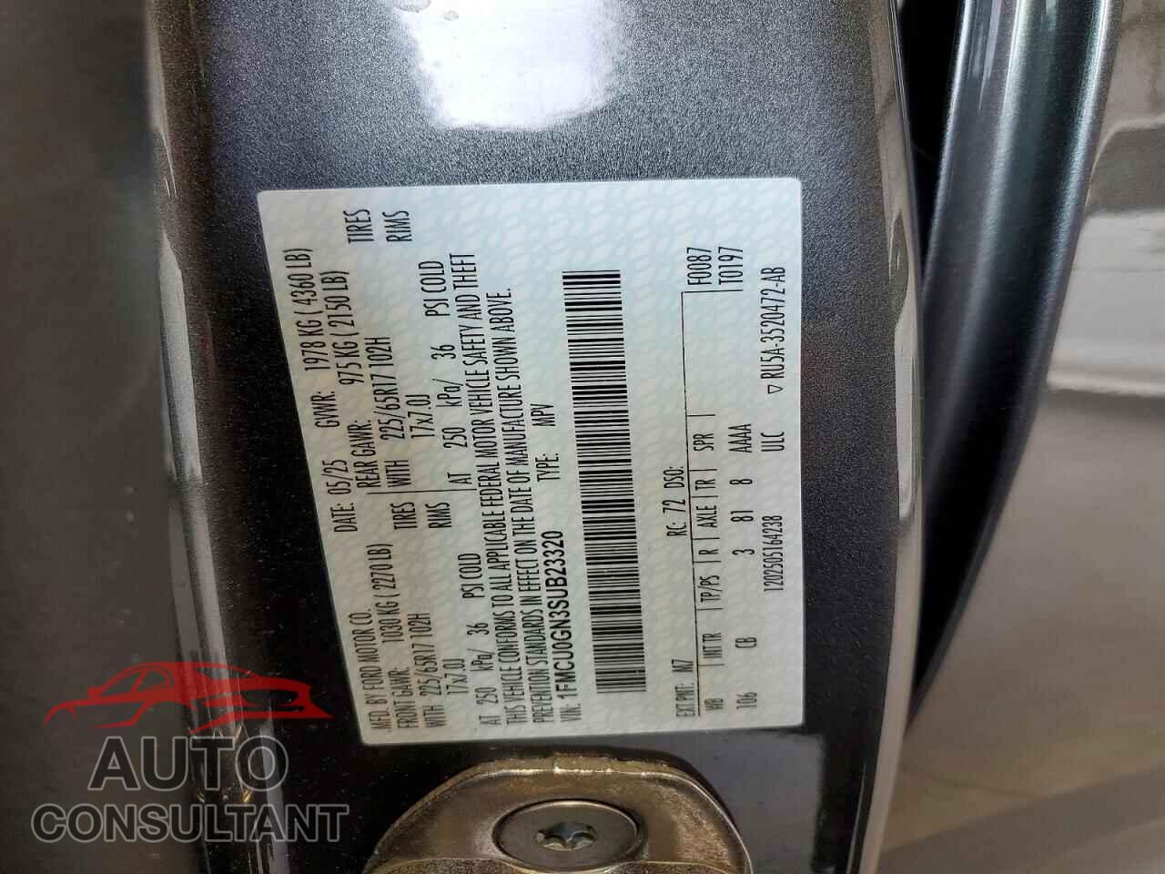 FORD ESCAPE ACT 2025 - 1FMCU0GN3SUB23320