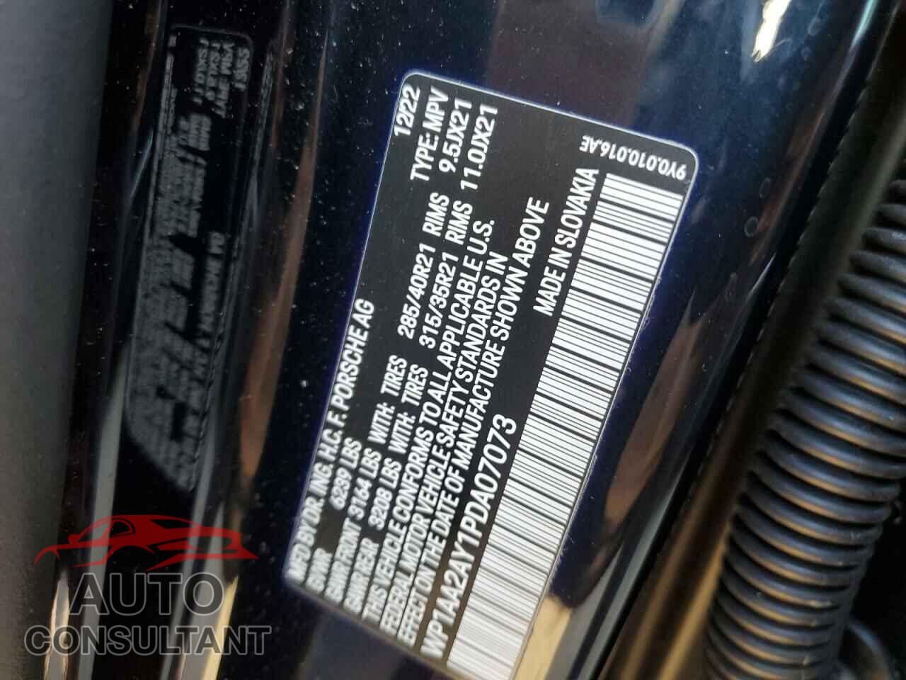 PORSCHE CAYENNE BA 2023 - WP1AA2AY1PDA07073