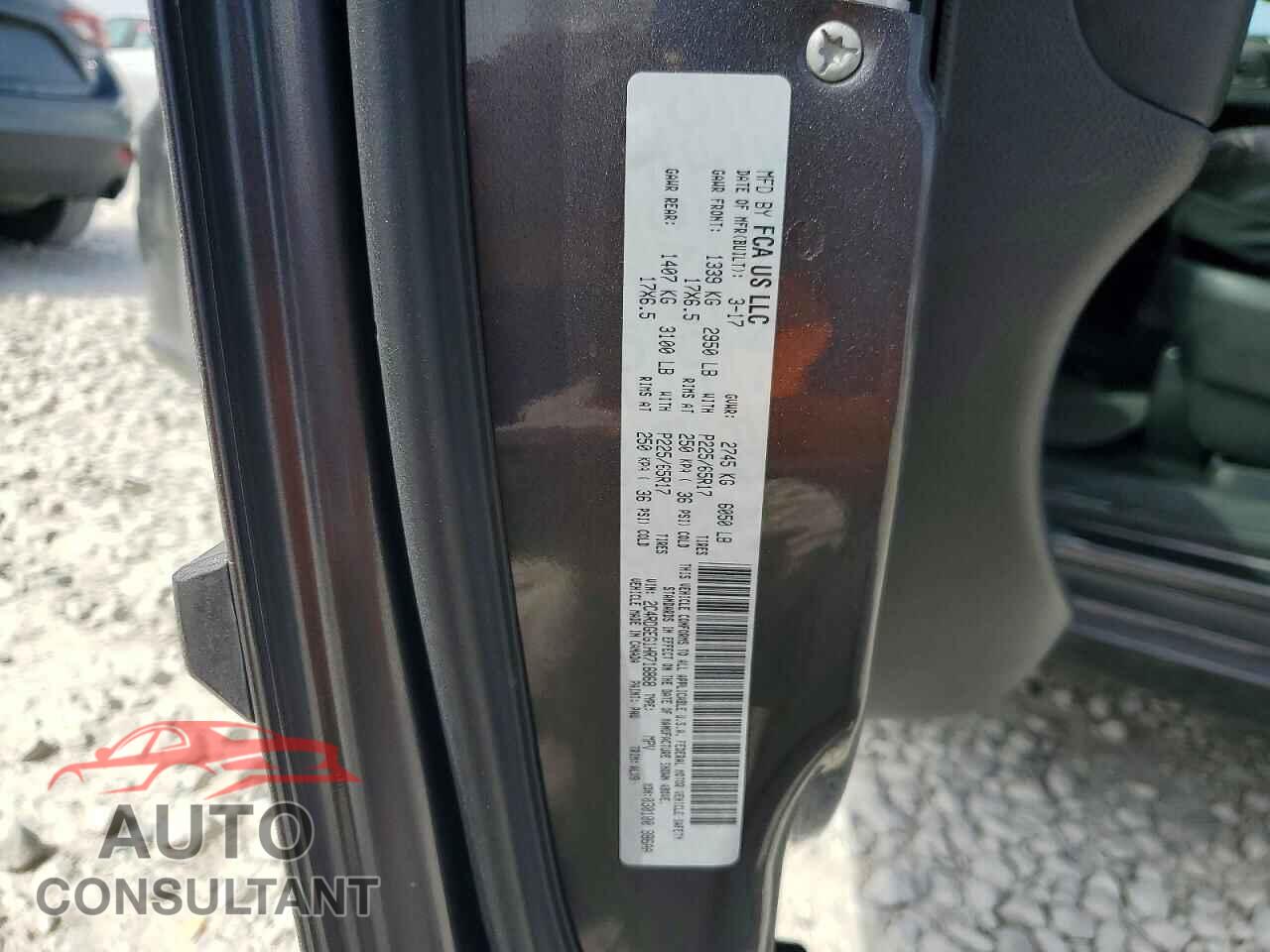 DODGE CARAVAN 2017 - 2C4RDGEG1HR716868