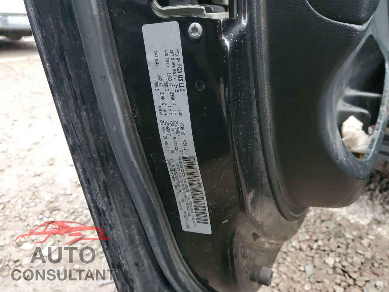 DODGE CARAVAN 2019 - 2C4RDGEG5KR670064