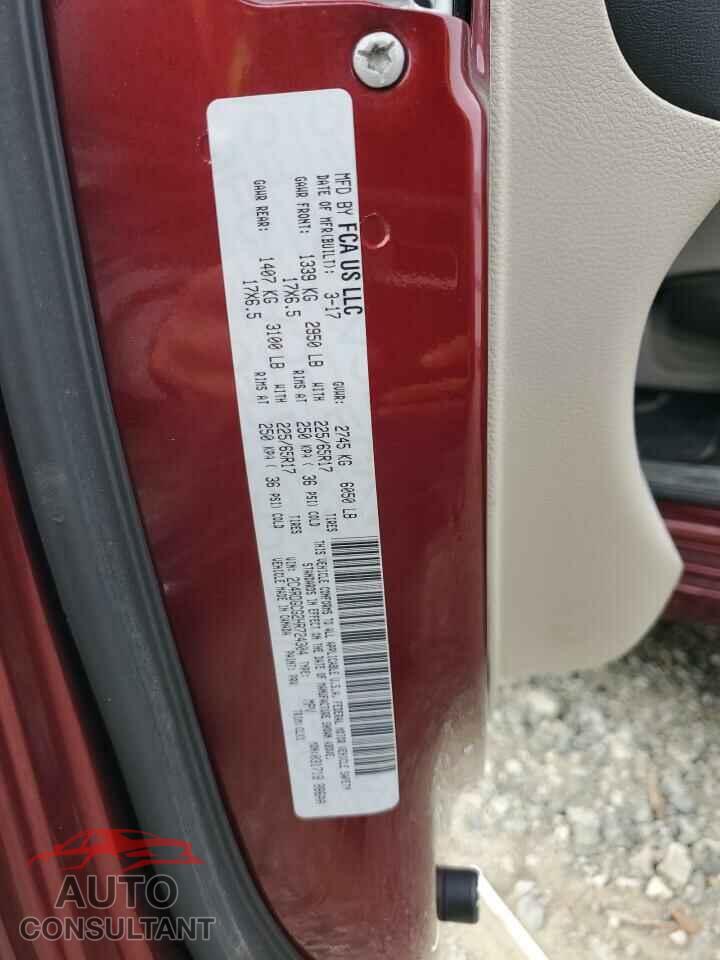 DODGE CARAVAN 2017 - 2C4RDGCG2HR724304