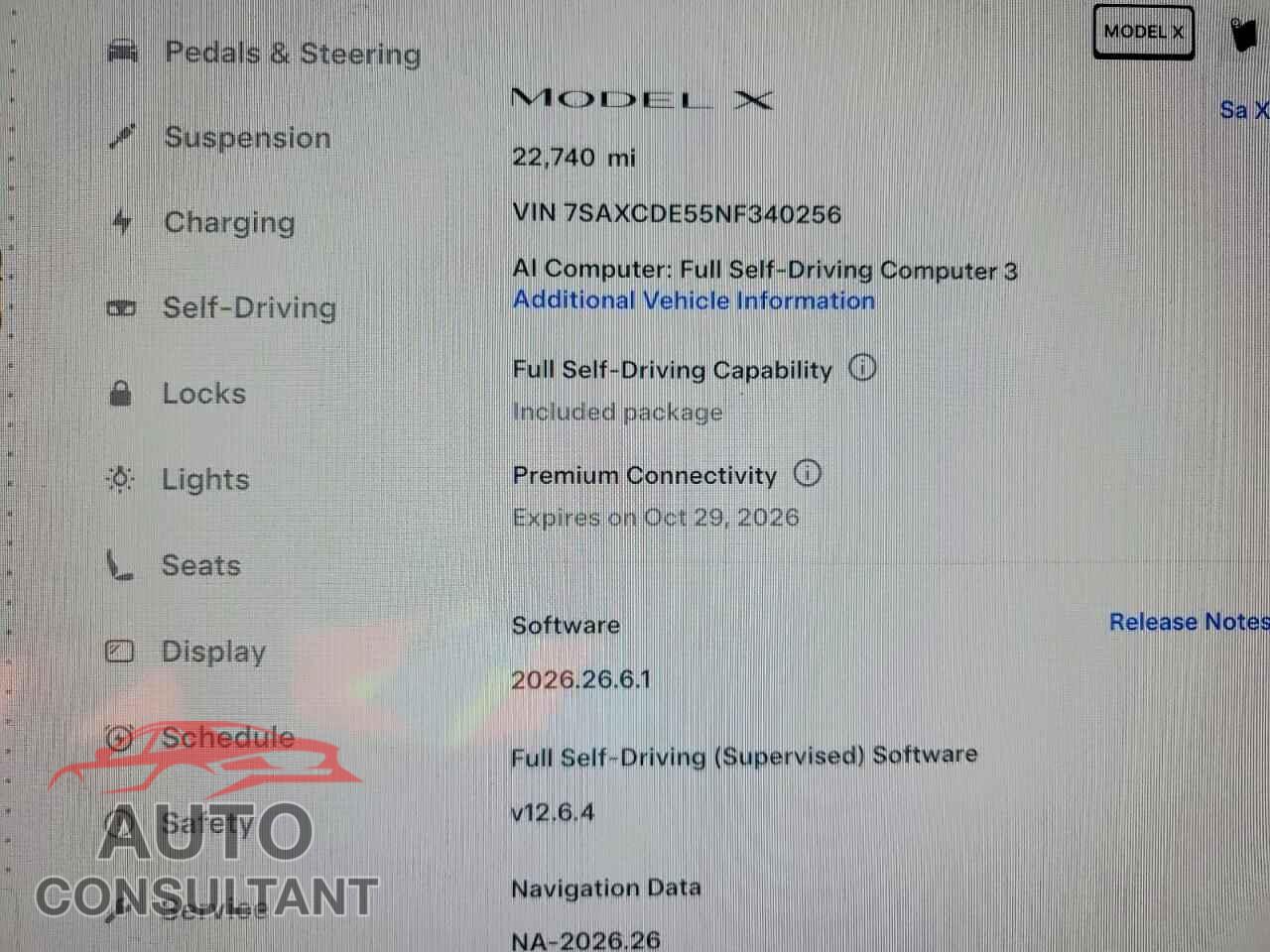 TESLA MODEL X 2022 - 7SAXCDE55NF340256
