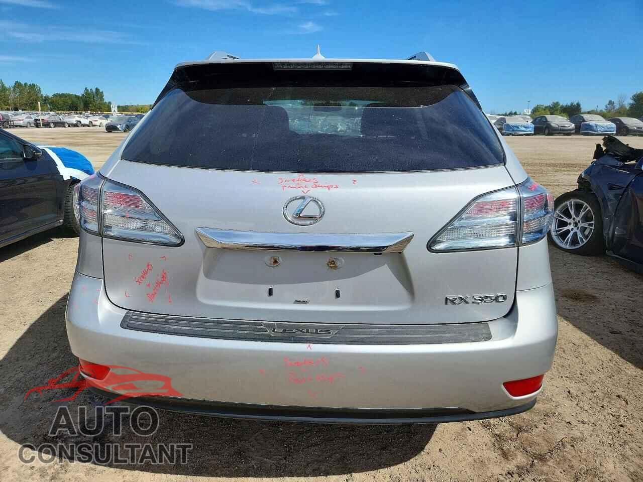 LEXUS RX350 2012 - 2T2BK1BA6CC126478